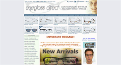 Desktop Screenshot of eyeglassdirect.com